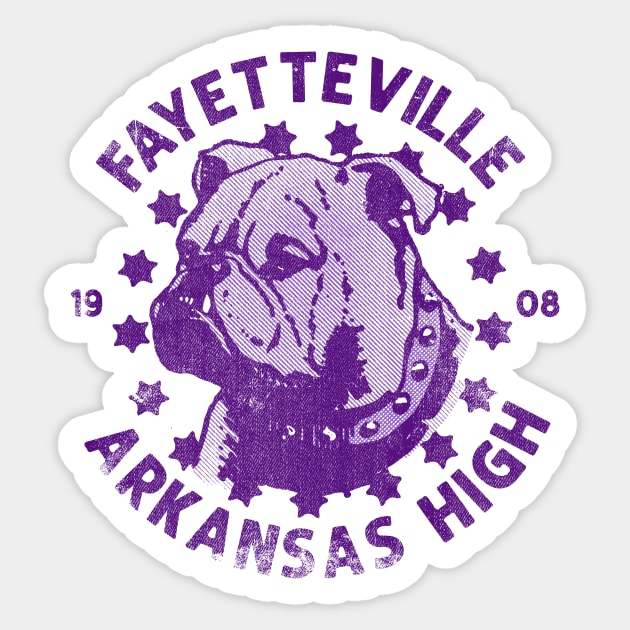 Fayetteville High Sticker by rt-shirts